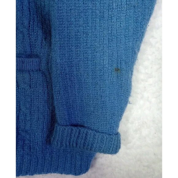 VTG Sacred Threads Women's Cable Knit Sweater Button Up Wool Blend Pockets OSFM - Picture 2 of 10
